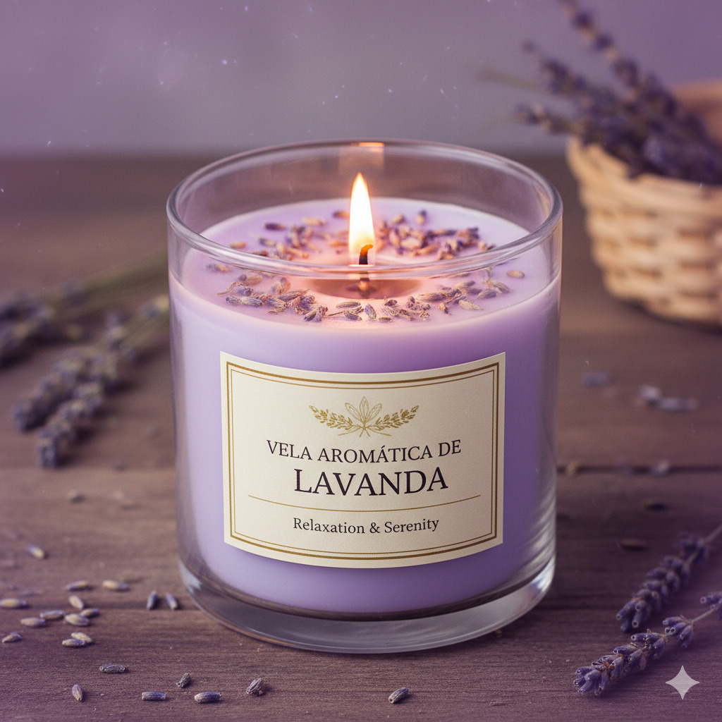 Vela Aromática de Lavanda